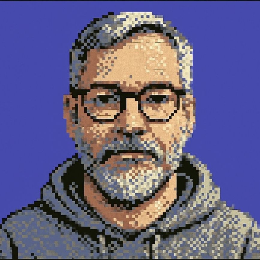 Carsten Vogel Logo im Retro-C64-Style